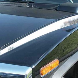 Upgrade Your Auto 2pc. Luxury FX Chrome Hood Accent Trim for Hummer H2 2003-2009