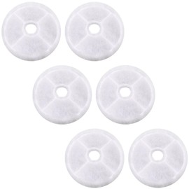 Nispira Replacement Water Filter Compatible with Catit Design Senses Fountain, Catit Flower Fountain, Catit Senses 2.0 water fountain, 6 pks