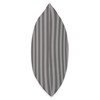 Classic Ash Gray Cabana Tent Stripe Throw Pillow
