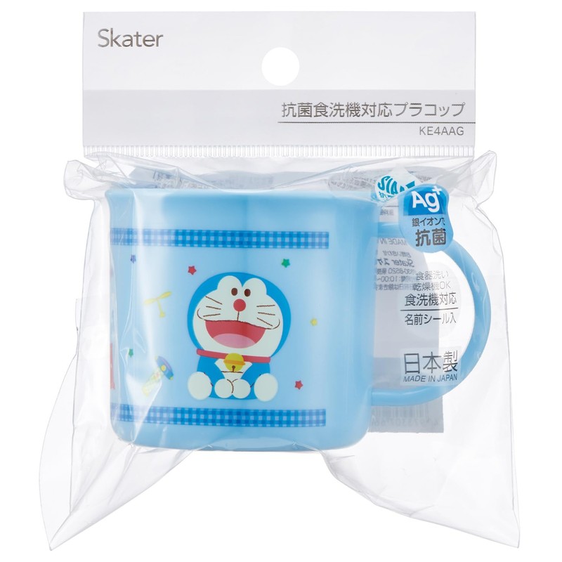 Skater KE4AAG Doraemon Gingham Cup, 6.8 fl oz (200 ml),