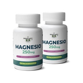 PASIGUARO - MAGNESIO - Minnerals, Suplemento alimenticio con Óxido de Magnesio. 2 envases con 60 tabletas de 650 mg c/u.