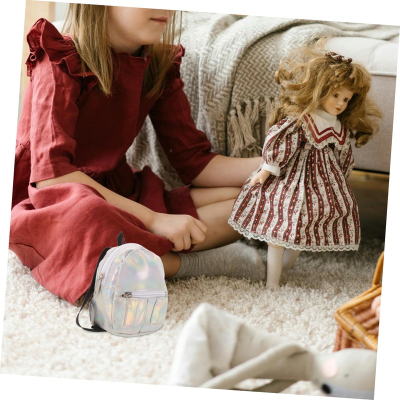 Toyvian Doll Backpack Mini Travel Backpacks for for Purse Backpack