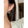 Minimalist Pearl Teardrop Front Back Dangle Drop Earrings for Women