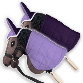 SKIPPI Hobby Horse Blanket and Ear Bonnet - Lilac and Plum