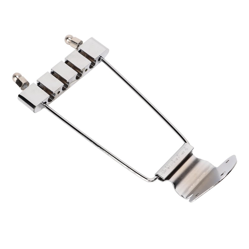 4 String Guitar Talipiece Metal Silver Burr Free Guitar Tailpiece