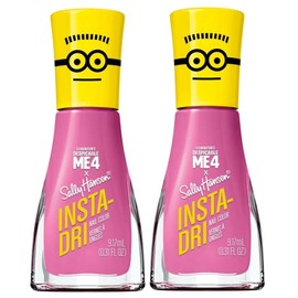 Sally Hansen Insta-Dri X, Sweet Villainy, Quick Dry, Long Lasting, Streak-Free Shine, Pink Nail Polish - Pack of 2
