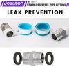 Josaton 6 Pcs Hex Nipple Fitting 3/4" Male to 3/4"