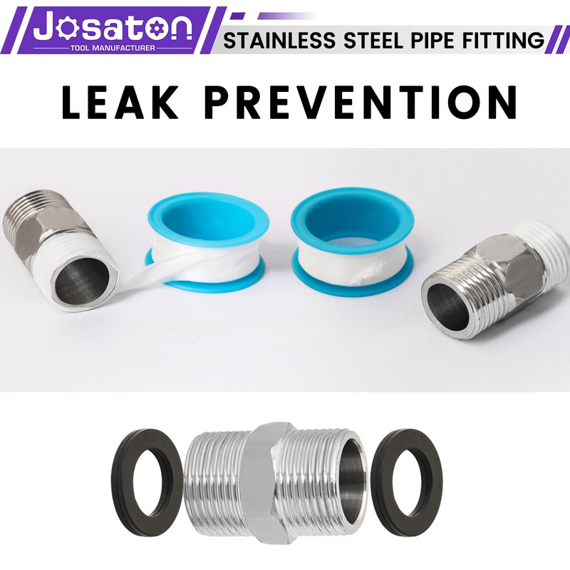 Josaton 6 Pcs Hex Nipple Fitting 3/4" Male to 3/4"