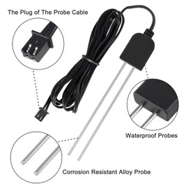 Coliao 5 Sets Soil Moisture Sensor, Resistive Soil Moisture Meter, Soil Hygrometer Sensor Test Kit with Corrosion Resistant Probe Digital Analog Signal Output for Garden Automatic Watering System