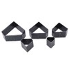 5Pcs Leather Die Cutter Hollow Punching Mold Different Sizes Diamonds