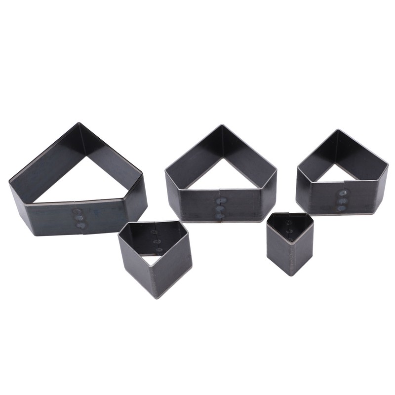 5Pcs Leather Die Cutter Hollow Punching Mold Different Sizes Diamonds