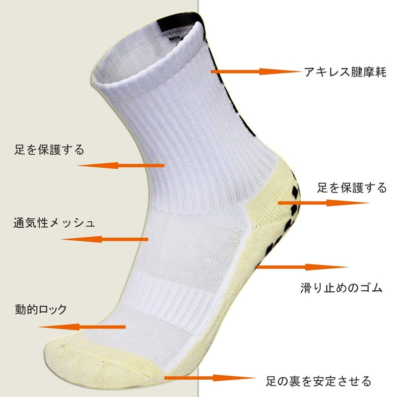 NANOOER 3足組 スポーツソックス メンズ レディース 滑り止め 、 ショートソックス トレーニング 靴下