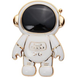 Pxiryanlow Astronaut Phone Stand Holder,Cute Cell Phone Hidden Kickstand,Astronaut Phone Holder for Desk,Adjustable Tablet Phone Ring Stand, Gift for Women Cell Phone Stands Accessories (White)