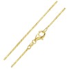 Gold Anhänger Gingko Blatt - 925 Silber vergoldet mit Kette