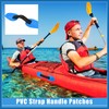 A ABSOPRO 2pcs Universal PVC Strap Handle Patches Carry Grab