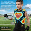 Eicolorte Youth Padded Compression Shirt, Machine Washable Kids Chest Rib