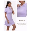 GGOV Womens Two Piece Tennis Golf Dress UPF 50+ Active