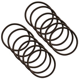 [Craft Shop CLAN] Made in Japan, Thin Hair Clips, Set of 12, Thickness 0.1 inch (2.5 mm), No Knot (Brown), Braun