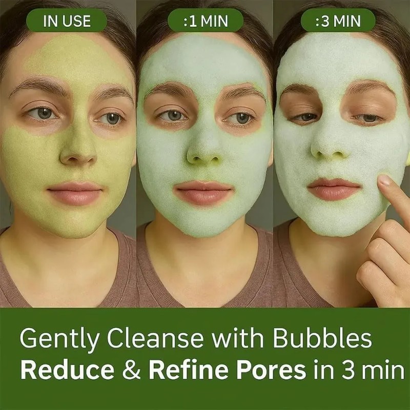 Holy Basil Bubble Deep Mask 90g Tipo Piel Grasa Todo