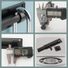 SAYAYO EMS9000-B Door Bolt Black Stainless Steel Bolt Lock Lock