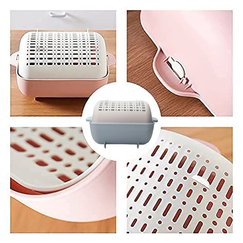 SUL Kitchen Strainer Colander Bowl Pasta Drainer Plastic Colander Multifunctional