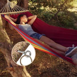 4PCS M10 Eye Bolts, Heavy-Duty 316 Stainless Steel Eye Bolts, Screw Hooks with Ring, Anti-Rust Hanging Eye Hook Screws for Hammock, Swing Chair, Aerial Yoga, Outdoor Suspension