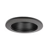 NICOR Lighting 4 inch Black Baffle Trim, for 4 inch
