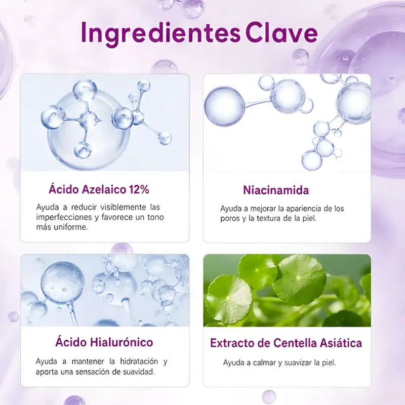 Crema Ácido Azelaico 12% Contra Acné Manchas Del Rostro