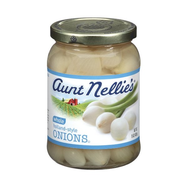 Aunt Nellie's Whole Onions, 15-Ounce Jars (Pack of 12)