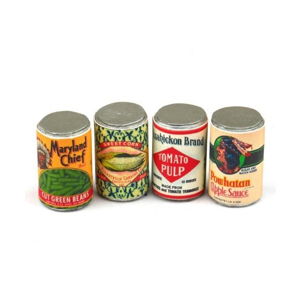 MyTinyWorld Set Of 4 Assorted Dolls House Miniature Native American