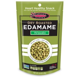 Seapoint Farms Wasabi Dry Roasted Edamame, Healthy Gluten-Free Snacks, 12-Pack, 3.5 Ounce (Pack of 12)