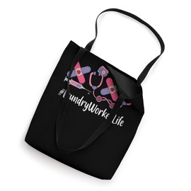 Laundry Worker Valentines Day Women Stethoscope Appreciation Tote Bag