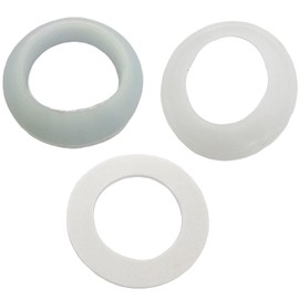 5set Bathtub Drain Stopper Gasket,Tub Stopper Gasket,White Rubber(38mm/1.5in)