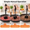 Manual Meat Chopper Tool – 5 Blade Ground Beef Shredder