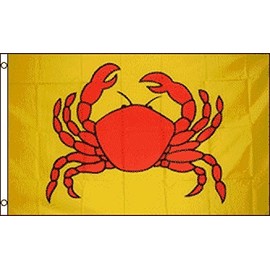 Crab Flag 3x5ft Poly by FlagsImp