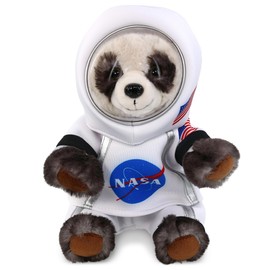 DolliBu Panda Bear Astronaut Plush Toy - Wild Life Astronaut Stuffed Animal with Space Helmet and NASA Astronaut Suit, Spaceman Doll Decor for Girls and Boys with Personalization - 10 Inch