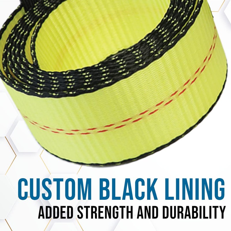 Boxer Tow Dolly Basket Straps with Twisted Snap Hooks and