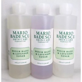 MARIO BADESCU SKIN CARE WITCH HAZEL & LAVENDER TONER 8 OZ - LOT OF 3