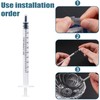 100pcs 1ml Plastic Syringes with Caps (No Needles) Colostrum Syringe