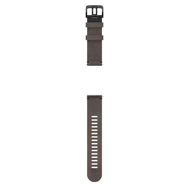 POLAR 91081744 Replacement Wristband, Leather, 0.9 inches (22 mm), Brown,