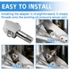 Oil Pressure Sensor Adapter Fittings Kit Includes 1/8-27 NPT Port