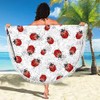 Ladybug & Flowers Comfortable Rounded Beach Pool Picnic Towel Blanket