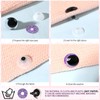 MUCUNNIA 256Pcs 6-30mm Glitter Moon Safety Eyes with Washers Size
