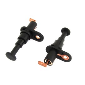 ACROPIX Car 19D Door Jumper Coat Sea Lamp Switch Black - Set of 2