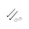 Arroll radiator Pipe covers & Collars Chrome 130 x 18mm