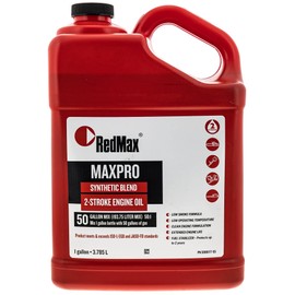 1 Case of Four 1 Gallon Jugs of Red Max Synthetic 2 Stroke Oil w/ Fuel Stabilizer 50:1 Mix Ratio