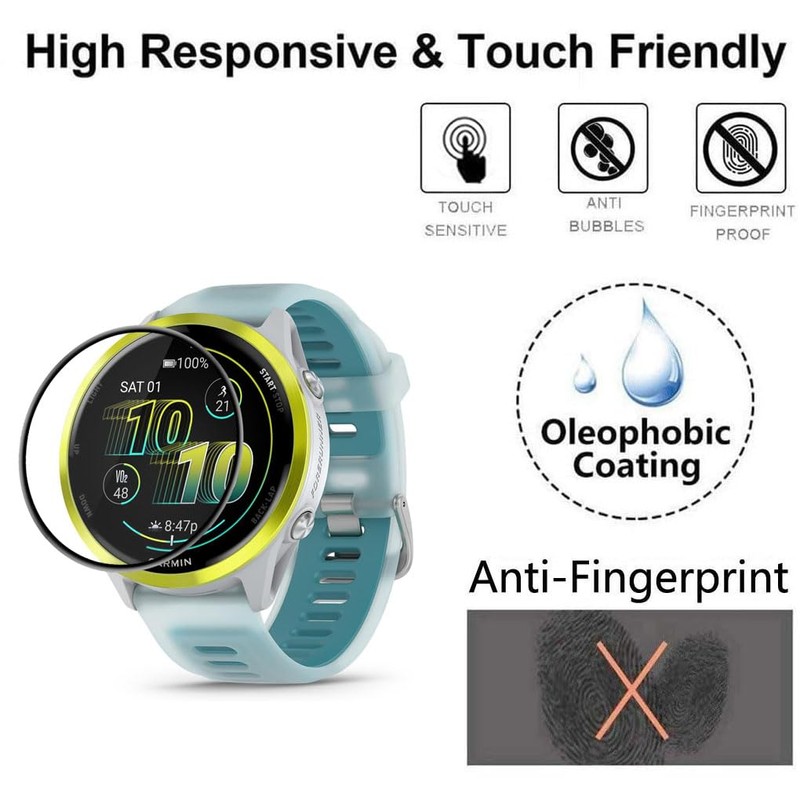 Futanwei [3 Pack] for Garmin Forerunner 570 47mm Screen Protector