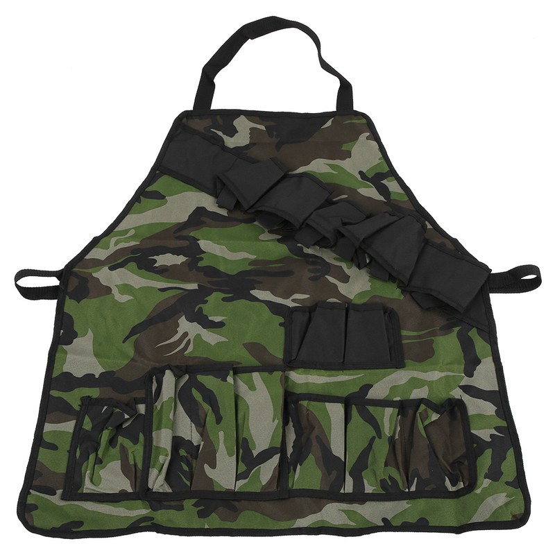 MultiFunction BBQ Apron Waterproof Dirt Resistant Cooking Apron with MultiPocket