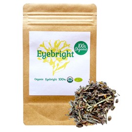 100%オーガニック アイブライト/Eyebright 100g 目のハーブ ケルセチン タンニン ノラボノイド 目の疲れ ハーブティー アーユルヴェーダ コゴメグサ スキンケア リラックス 疲れ目 ブルーライト 肌 (100g)
