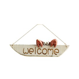 Crab Welcome Sign Vintage Hanging Decor Door Hanging Home Decor Creative Wall Decoration Front Door Decor Hanging Outdoor Wreath Decorative Door